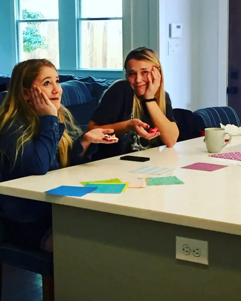 Table activity during a real day at Transcend Recovery Community