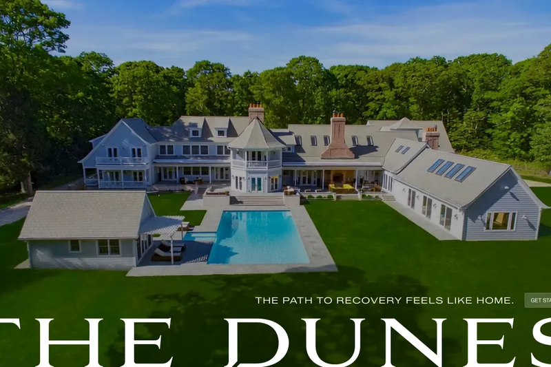 The Dunes estate and swimming pool with provider branding