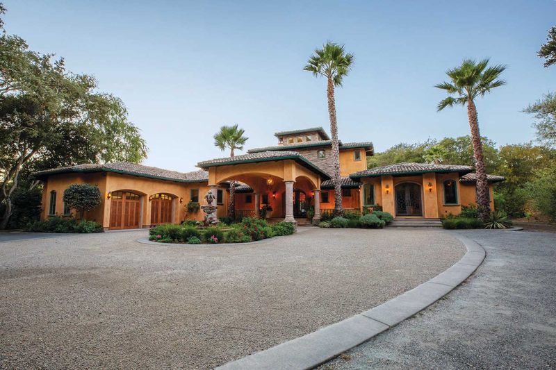 Exterior and landscaped driveway at a Reflections residence