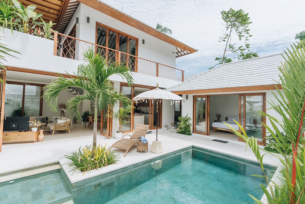 Private villa and pool courtyard offered by The Lighthouse Bali