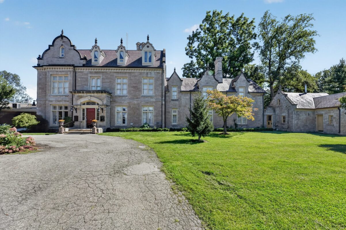 Rodman Hall facade and lawn at Twelve Mile Recovery