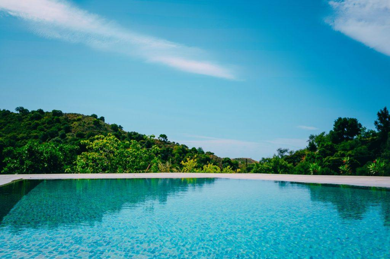 Swimming pool at InnerLife Recovery near Marbella, Spain